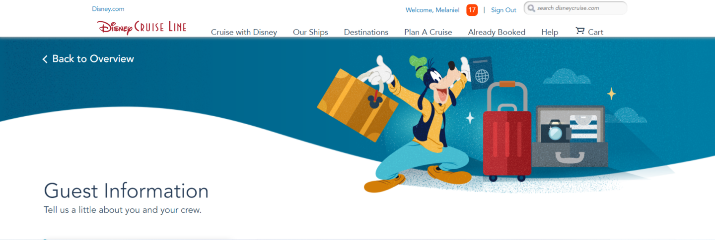 Disney Cruise check in Details