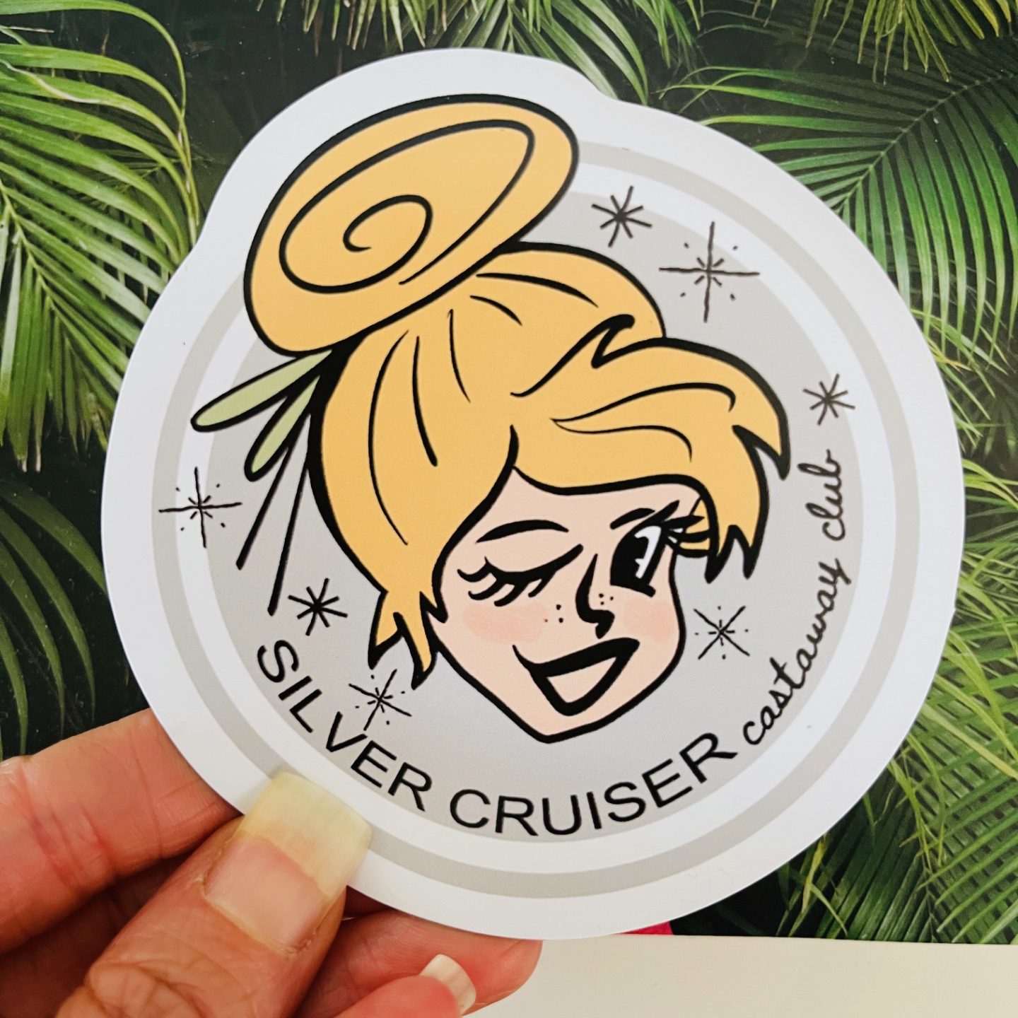Disney Castaway Club Silver Tink Magnet