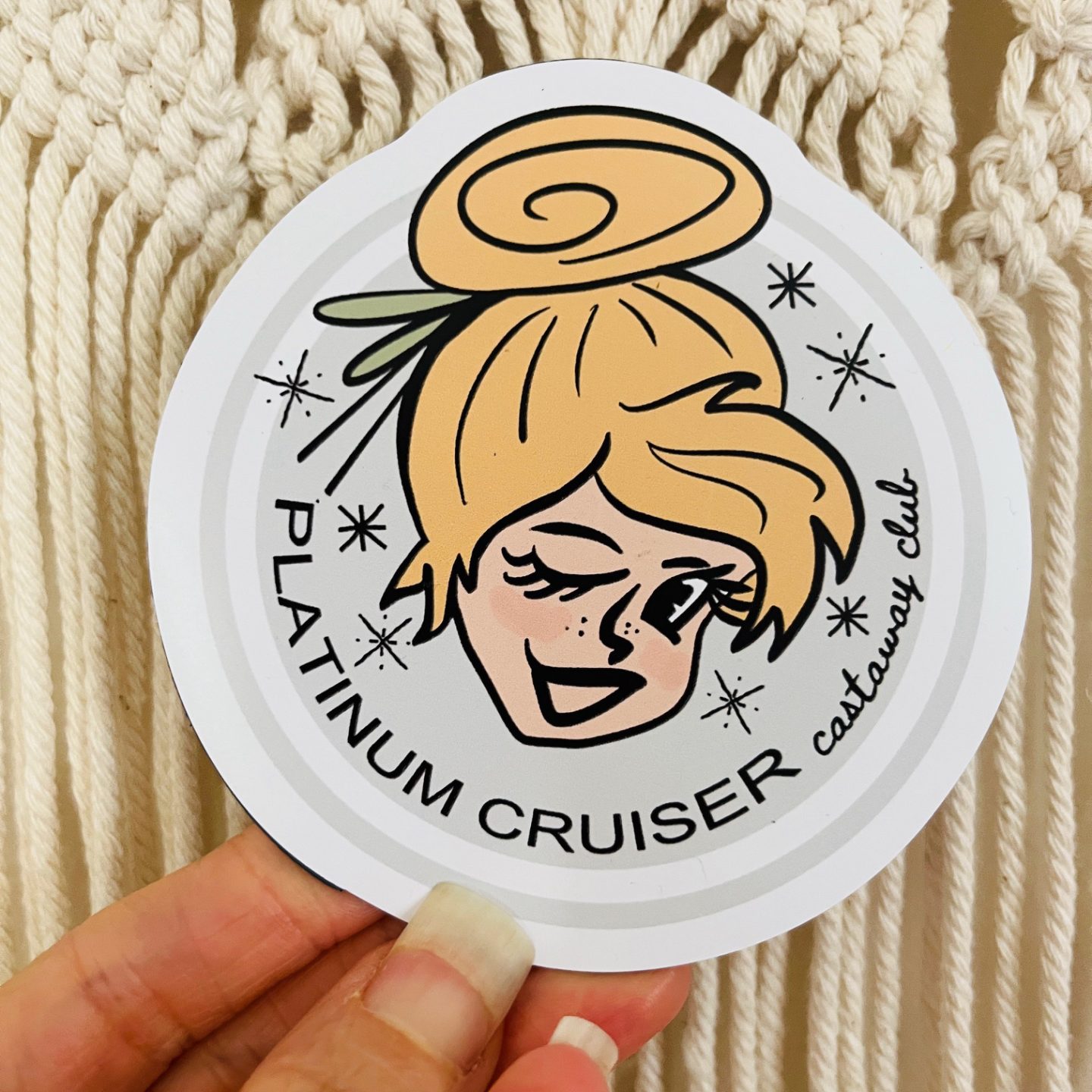 Disney Castaway Club Platinum Tink Magnet