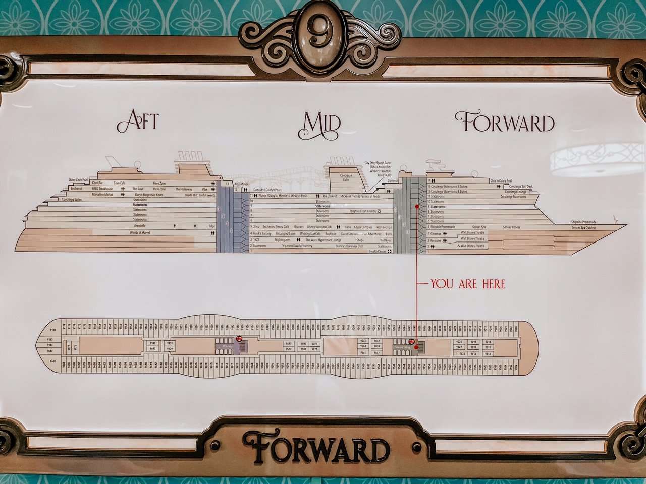 Disney Wish Deck Map