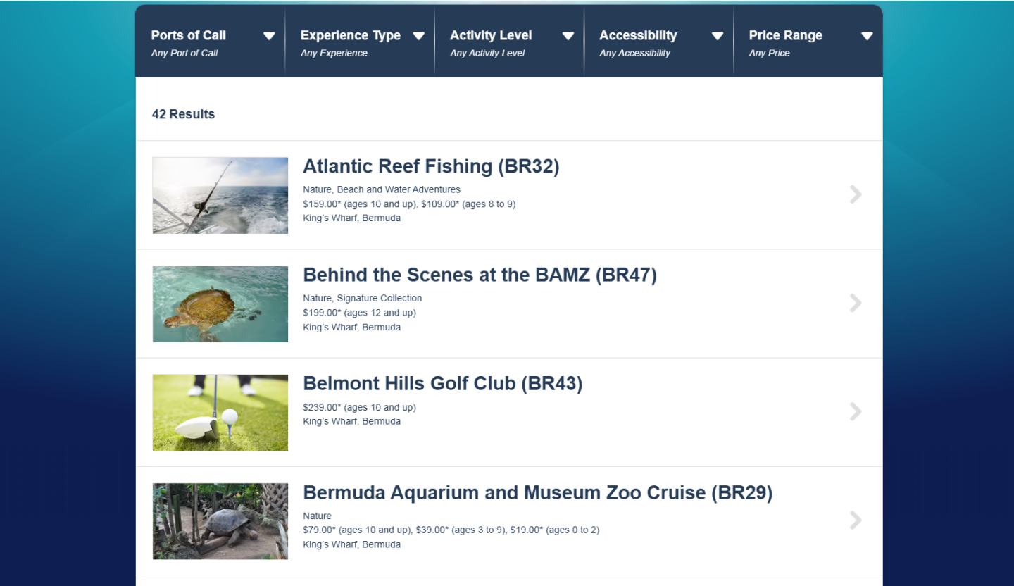 Bermuda Disney Cruise Excursions