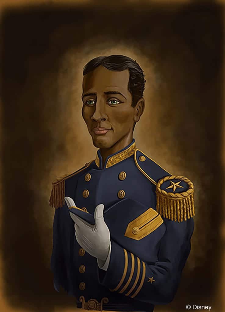 Portrait of The Captain Haunted Mansion Parlor Bar