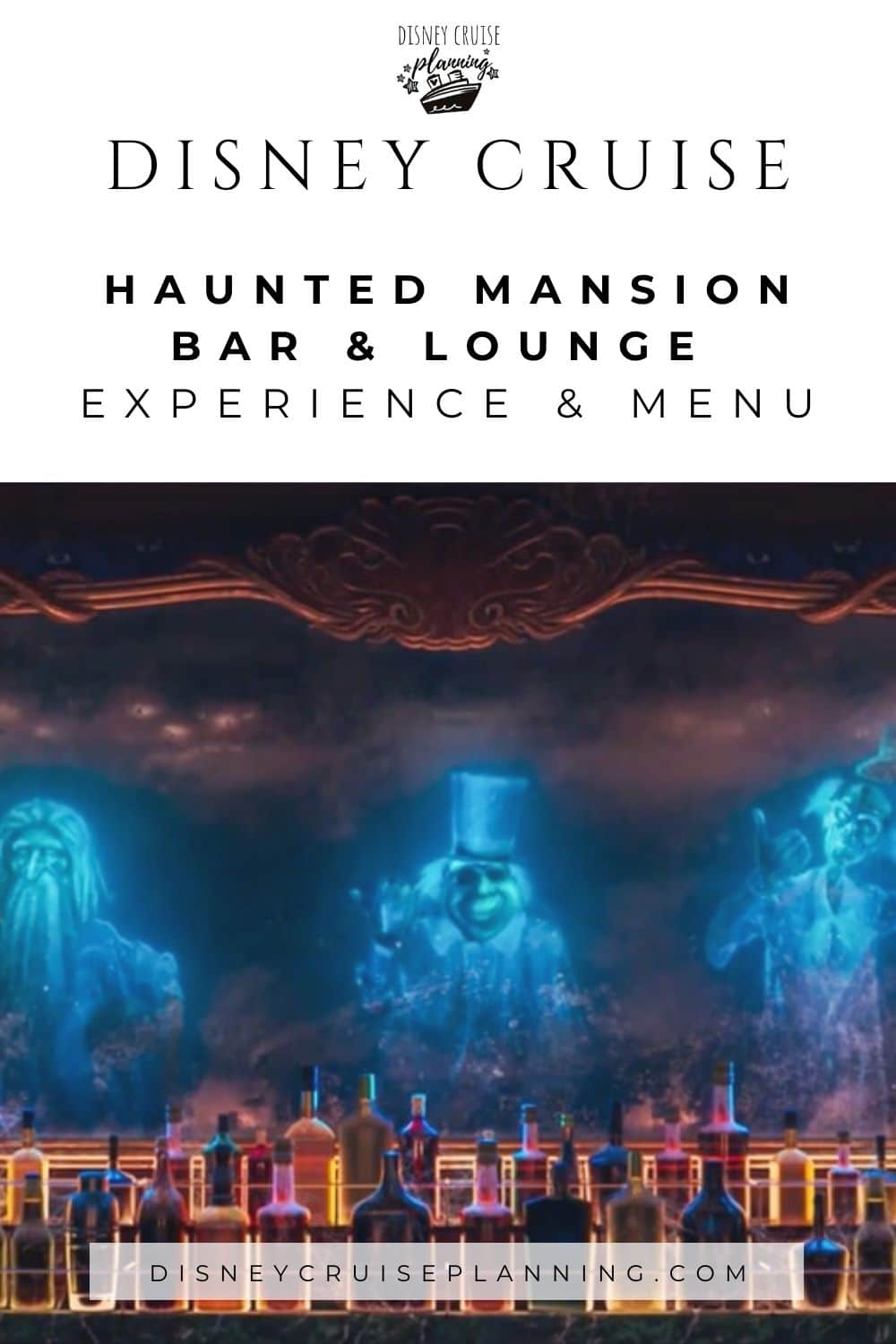Haunted Mansion Bar and Lounge on the Disney Treasure and Destiny Cruise Ship