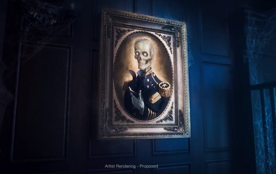 Haunted Mansion Parlor Bar Captain Portrait