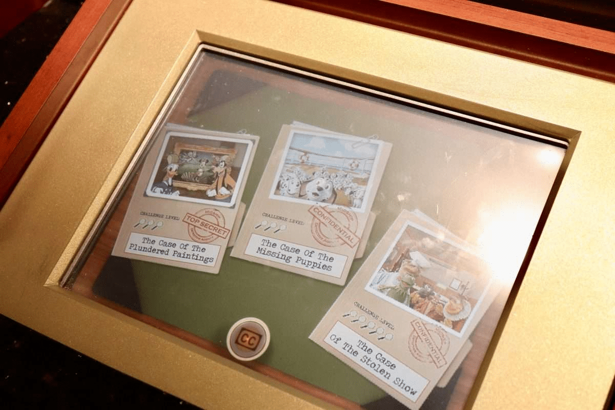 Disney Cruise Line game and Detective Game onboard the ship