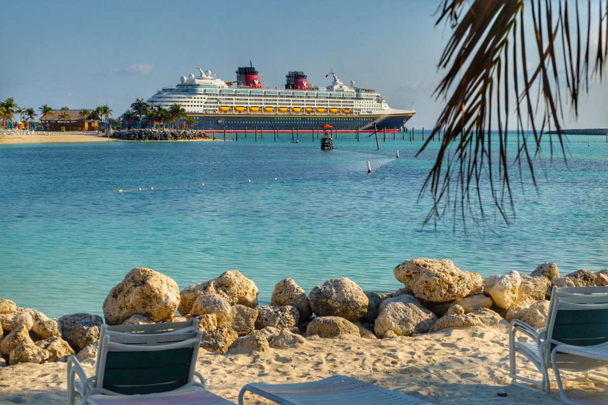 Disney Cruise Ship at Castaway cay
