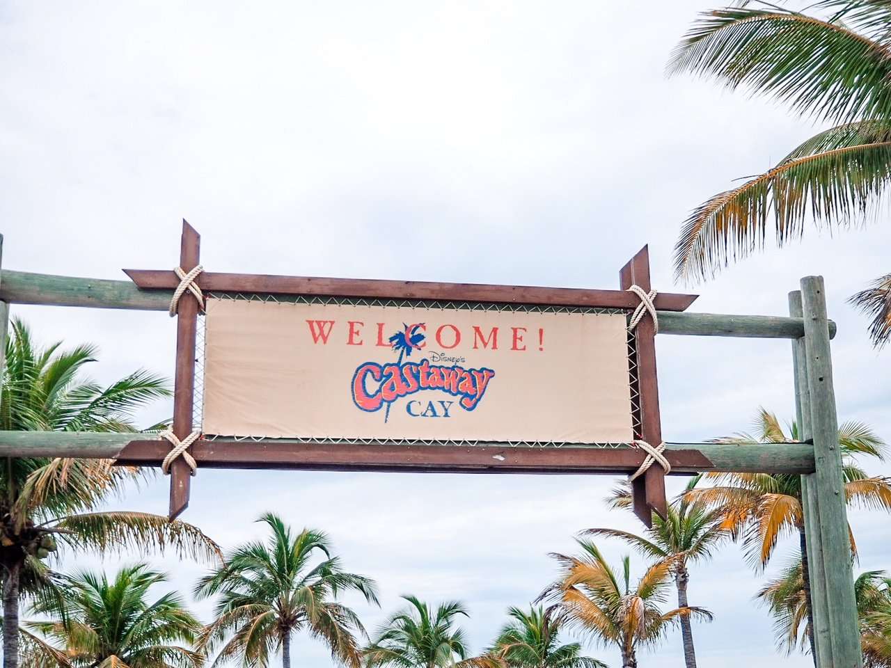 Castaway Cay Welcome Sign