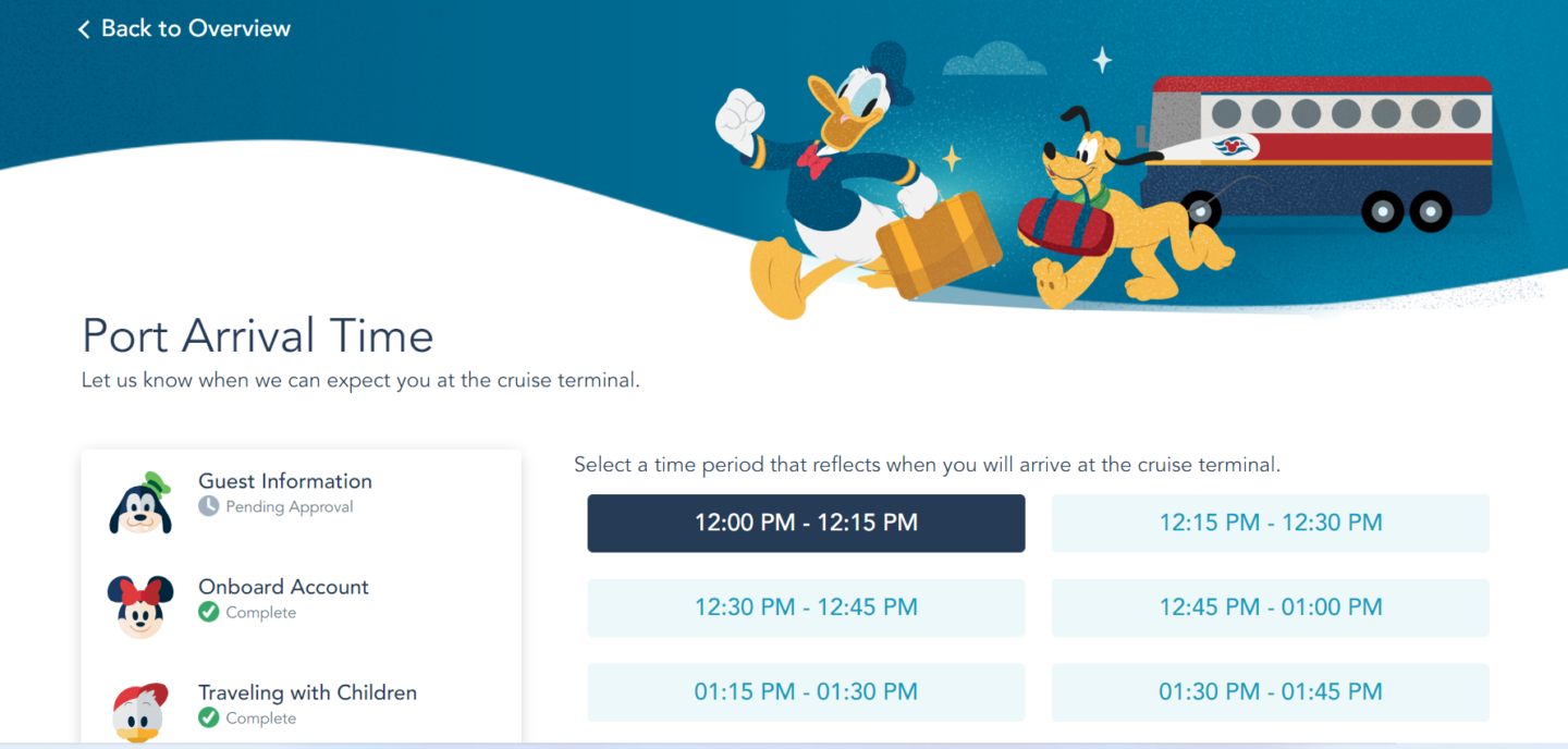 Disney Cruise Port Arrival Times