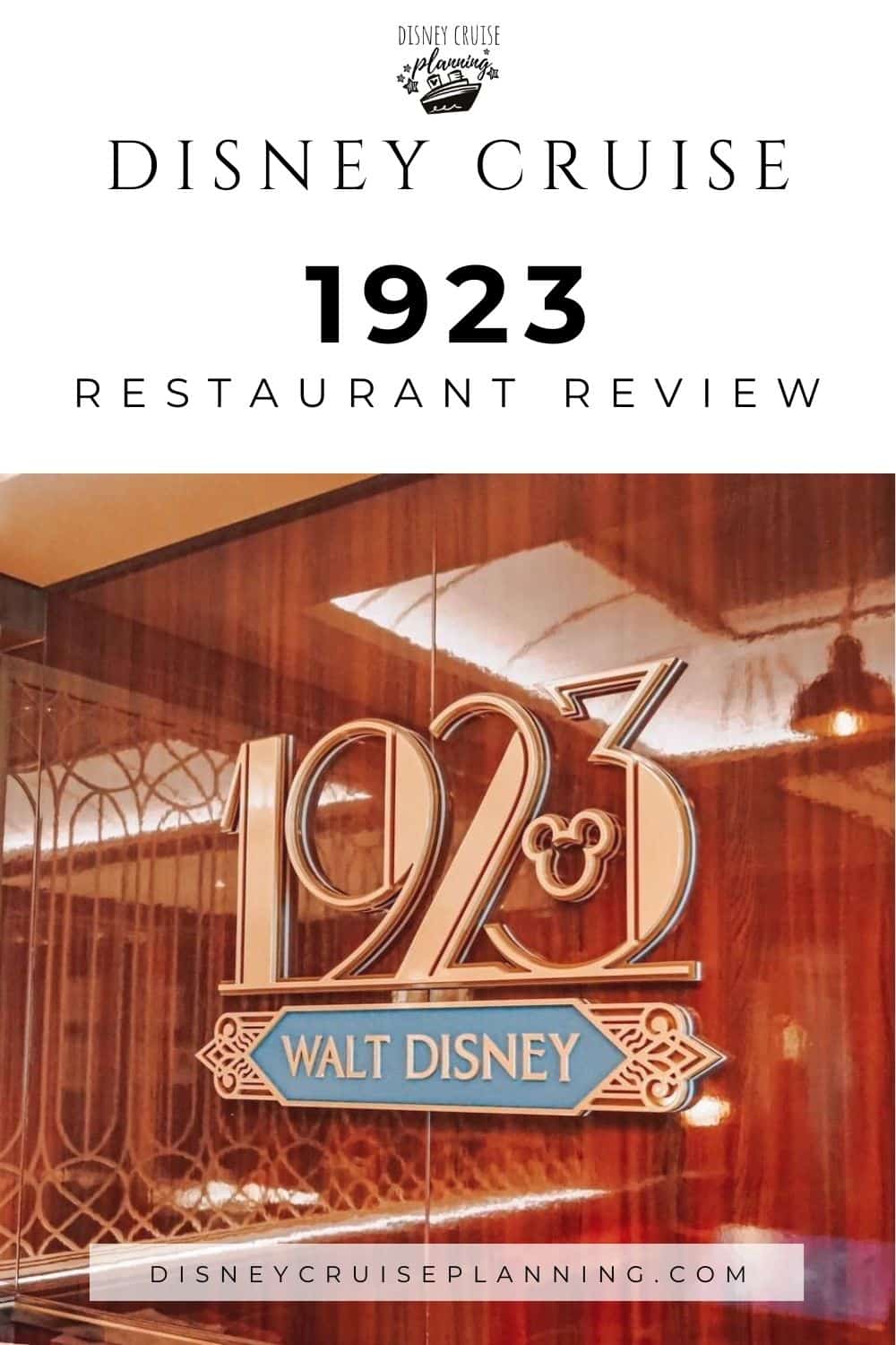 1923 Disney Restaurant Review