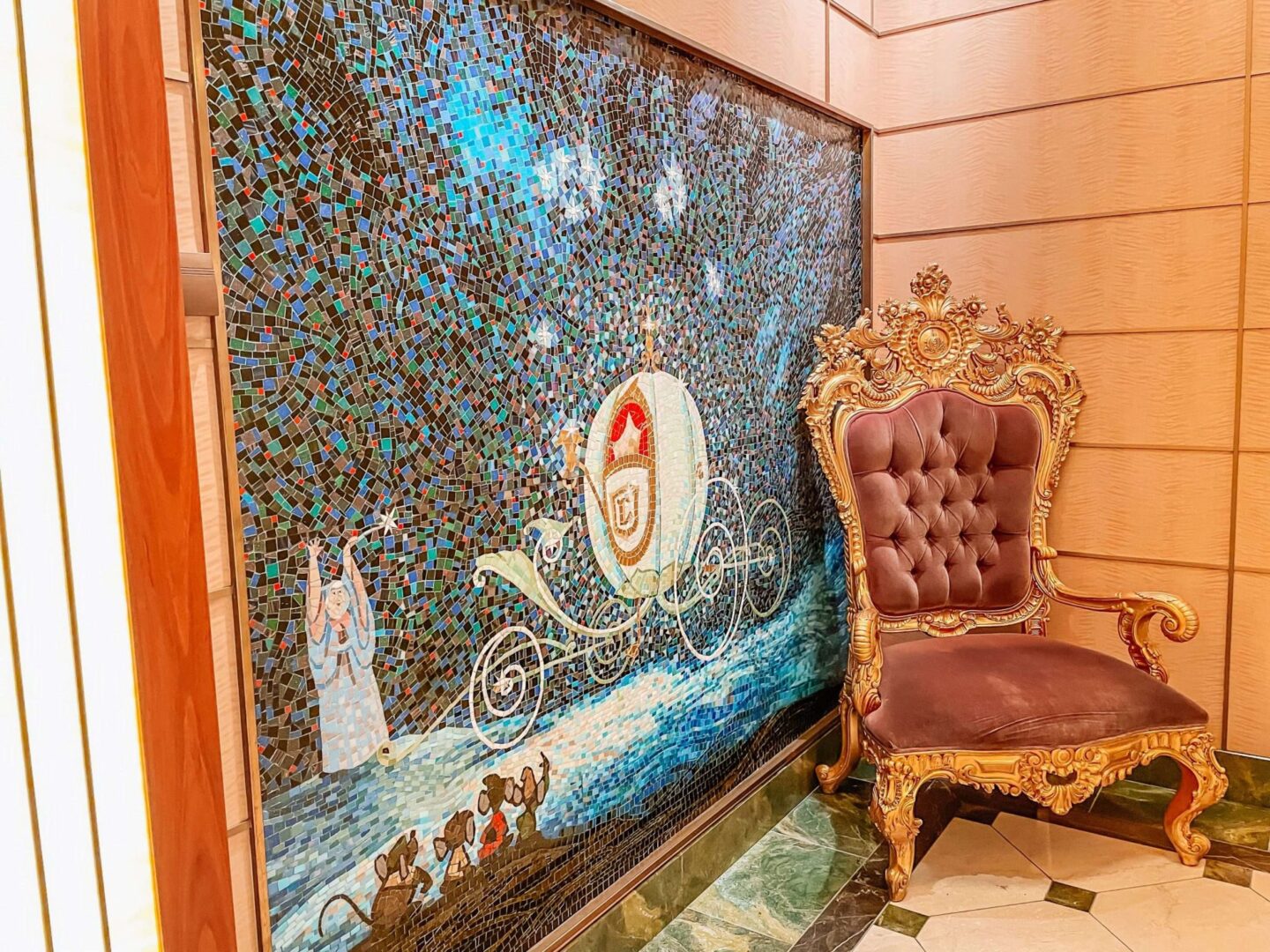 Cinderella Mural Disney Cruise