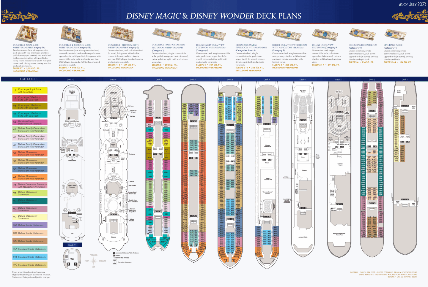 Disney Magic Cruise Deck Plans