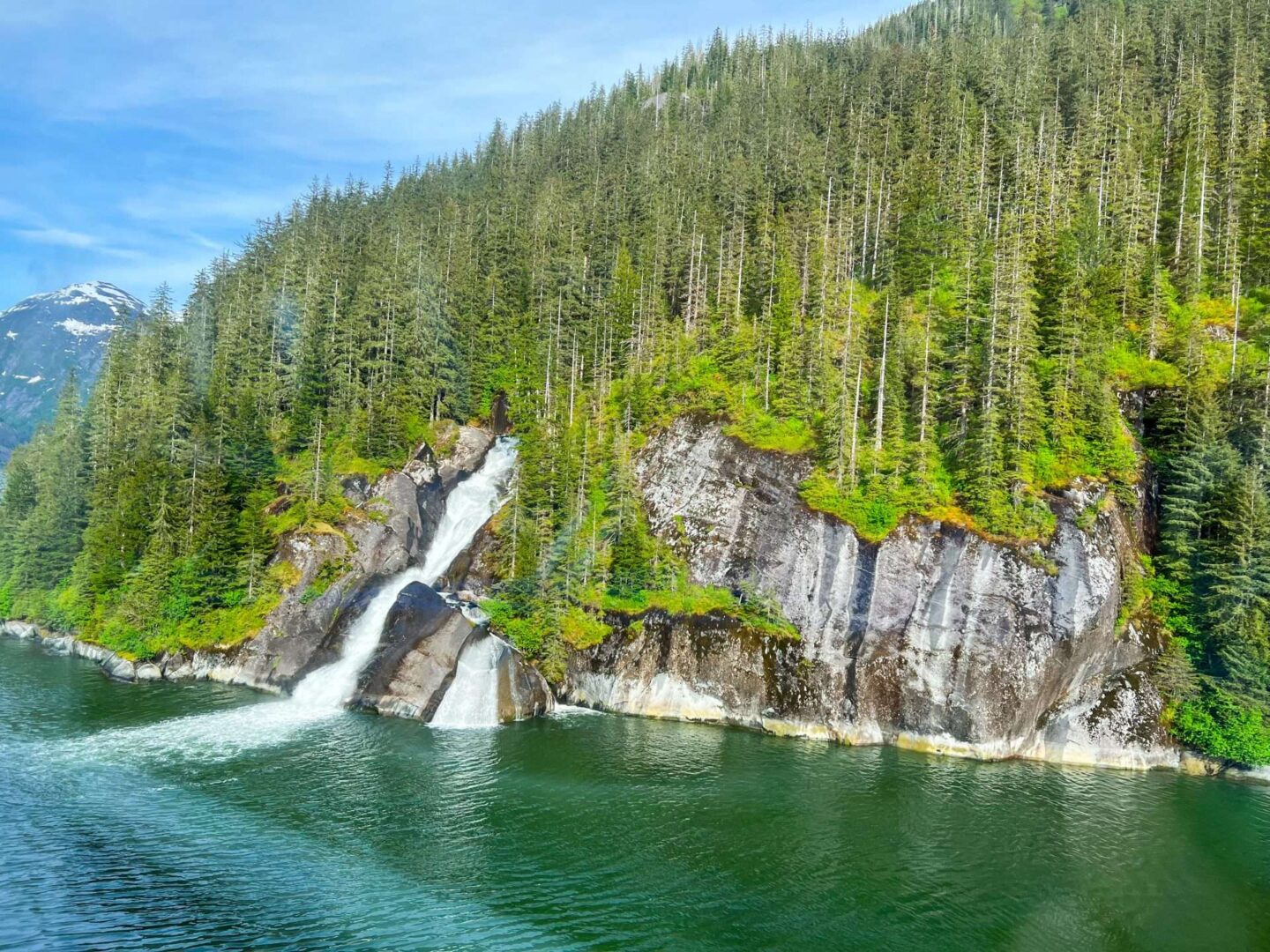 Disney Alaska Cruise Waterfall into the Ocean
