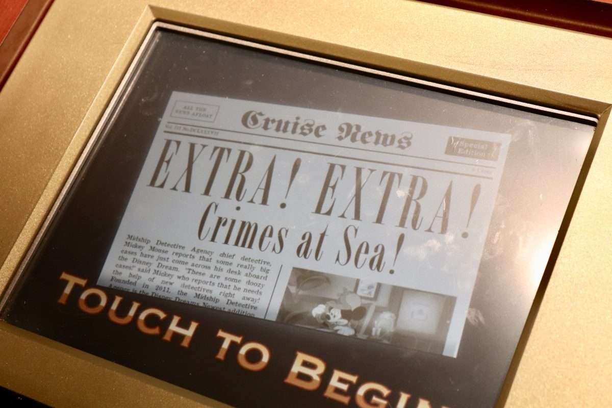 Disney Cruise Midship Detective Agency Game