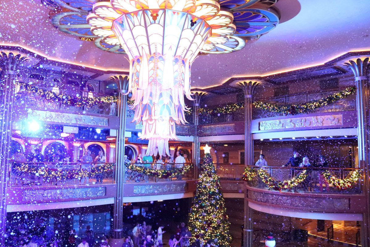 Christmas Decorations on a Disney Very Merrytime Cruise