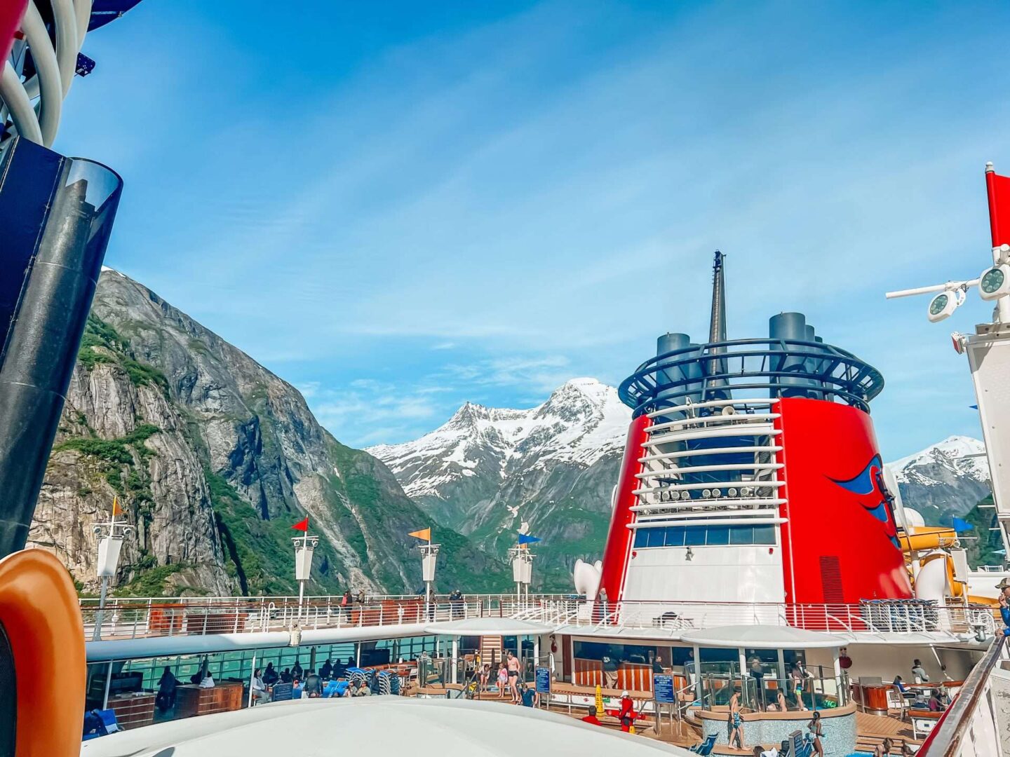 Alaska Disney Cruise Views of Inner Passage and Deck