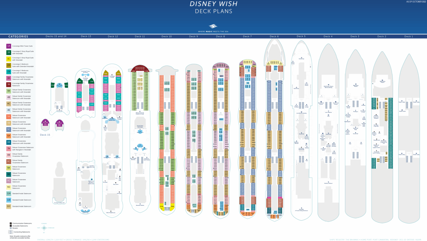 Disney Wish Deck Plan Disney Cruise