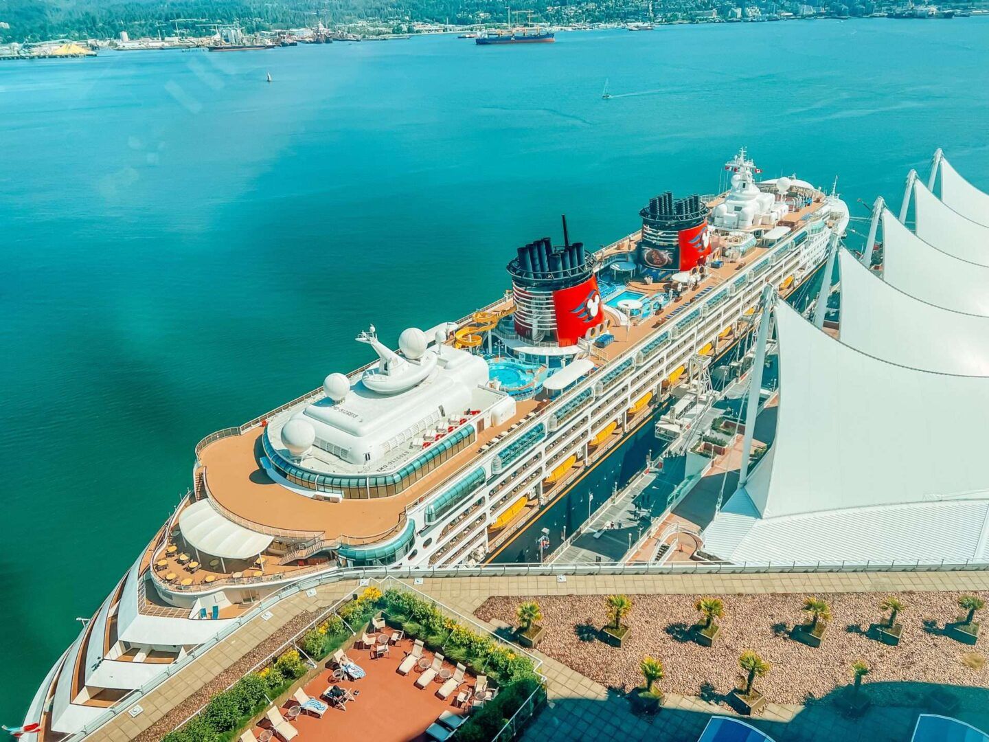 Disney Cruise Ship at Vancouver Alaska Cruise
