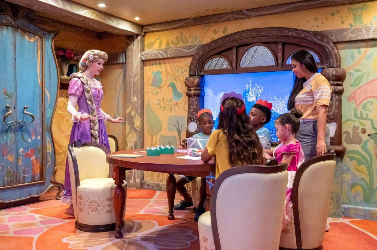 Rapunzel Princesses and Kids Club Disney Cruise
