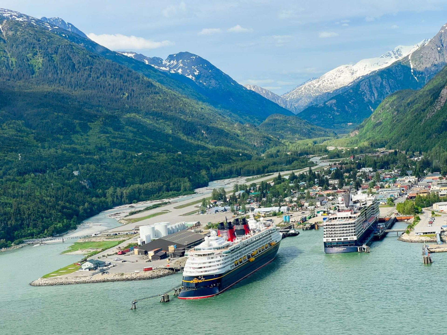 Alaska Cruise with Disney Cruise Line Ships at Port