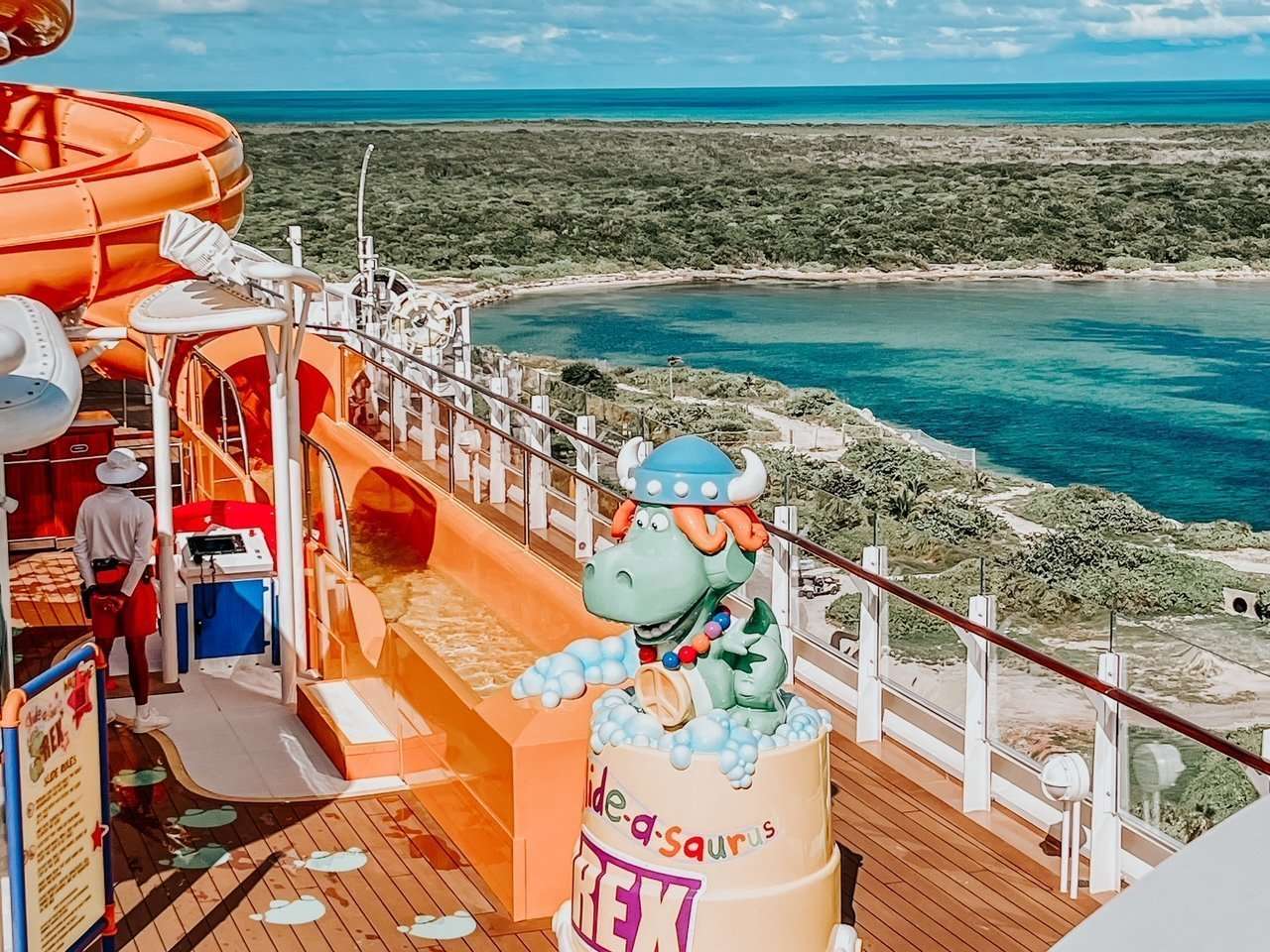 Kids Pool area on the Disney Cruise Ship Water Play Area Rex