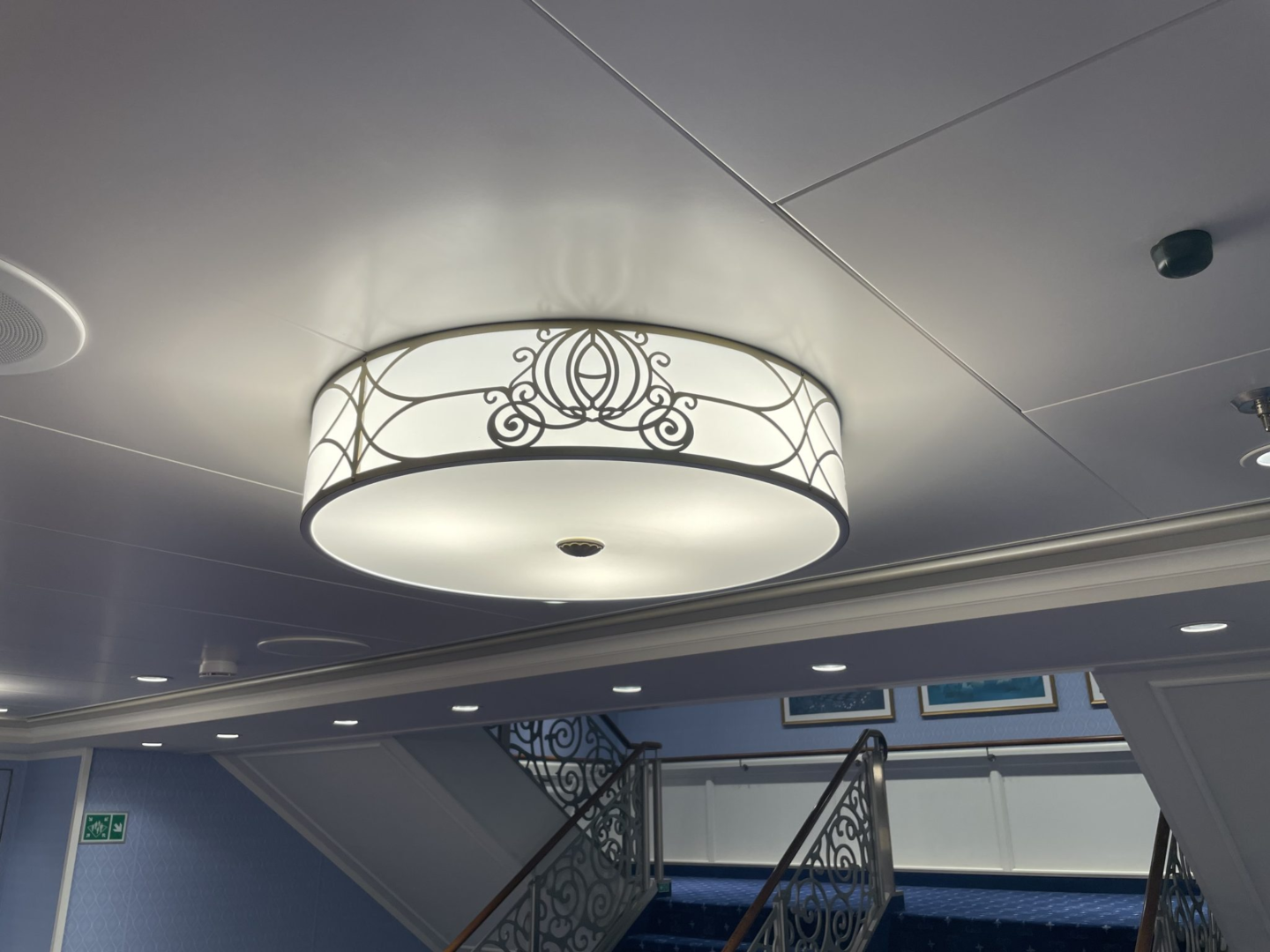 Cinderella Carriage Light on the Disney Wish