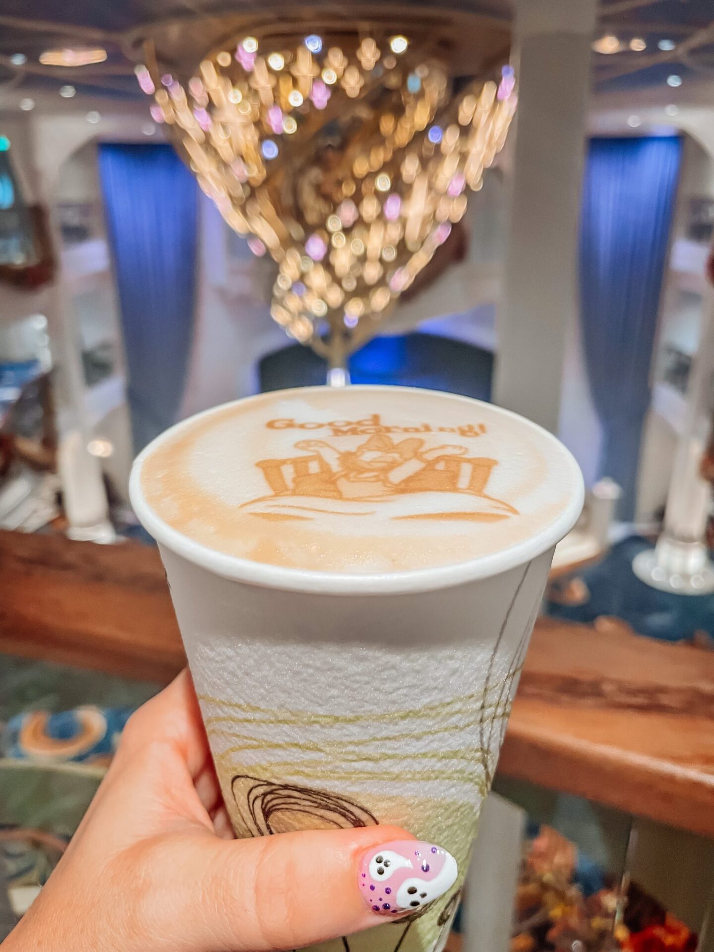 Coffee on the Disney Wish at the Cafe