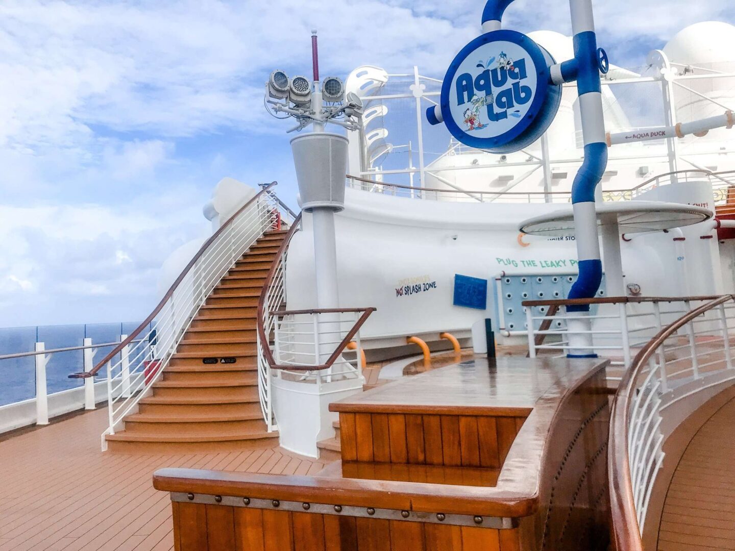 Disney Cruise Ship Aqua Lab Water Slide