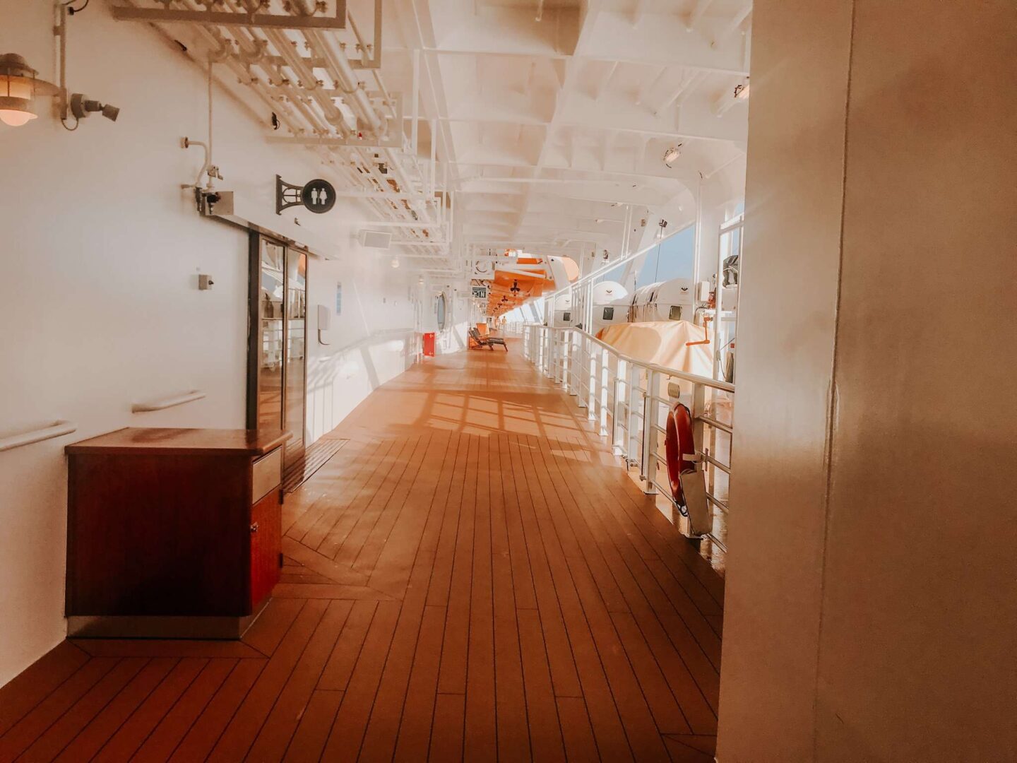 Deck 4 on Disney Cruise Ship Running Deck