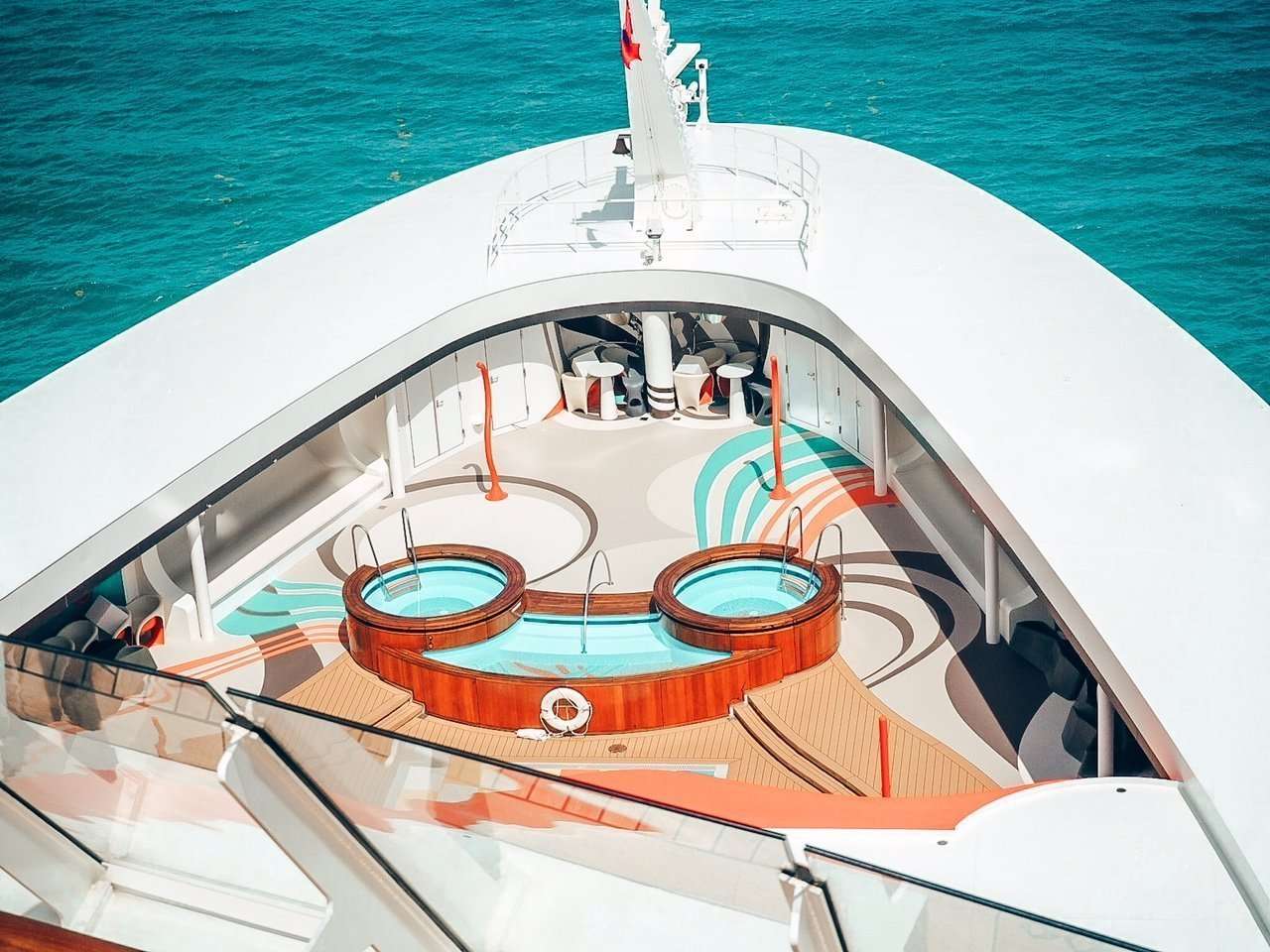 Teen Pool on a Disney Cruise Mickey Pool Vibe