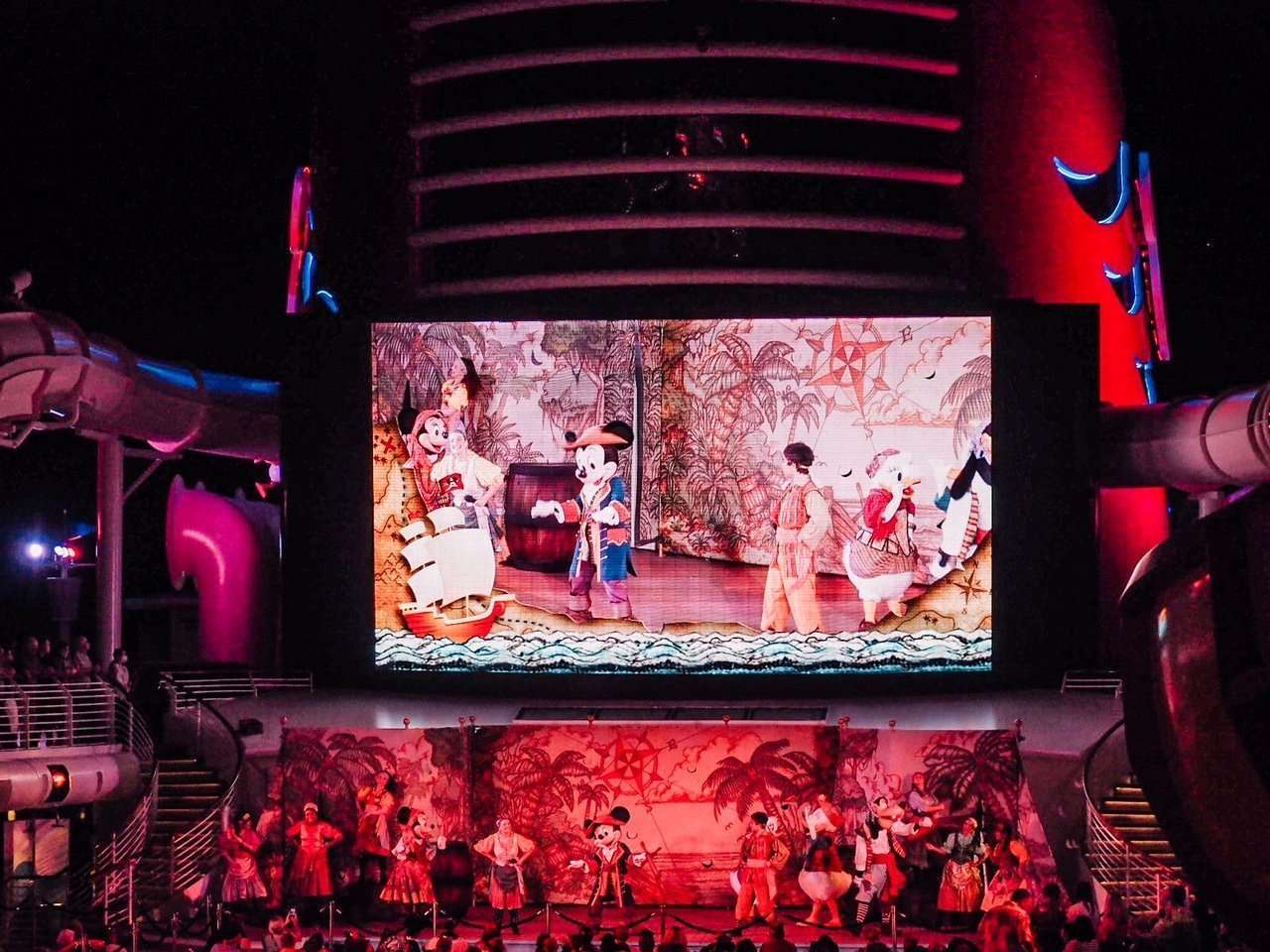 Disney Cruise Pirate Night Deck Party Show