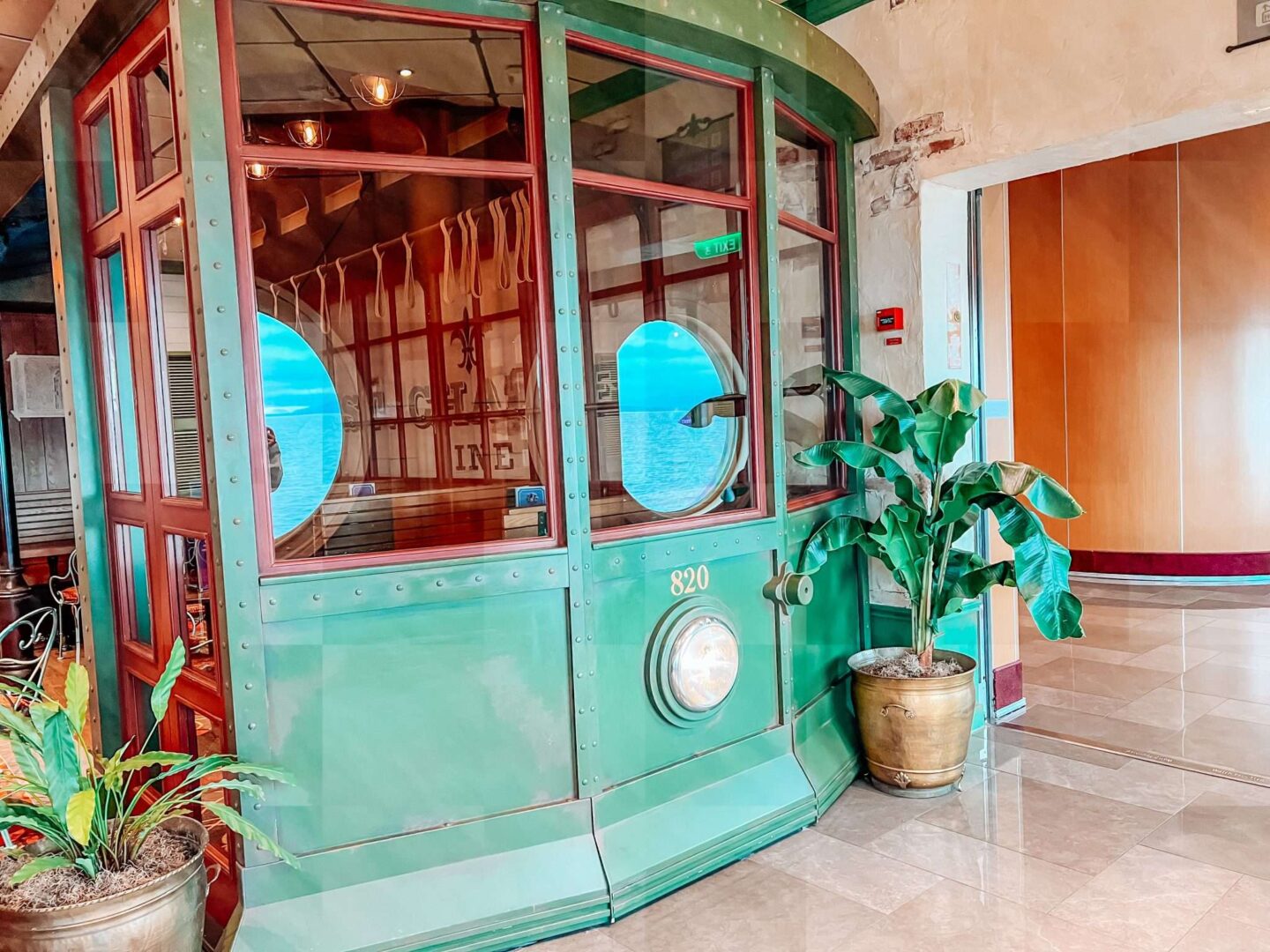 Princess and the Frog Decor on the Disney Wonder Cruise