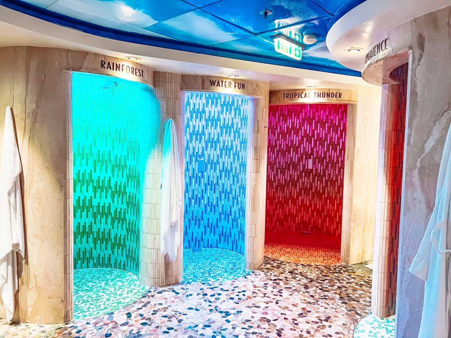 Disney Cruise Rainforest Room Spas and Showers