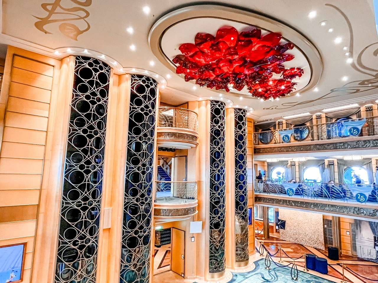 Disney Wonder Atrium Lobby Art Deco Light