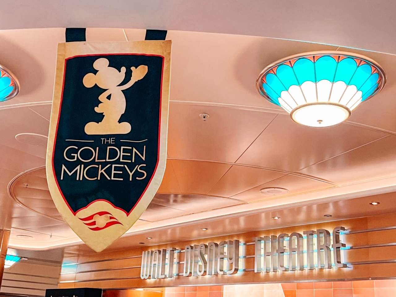 Golden Mickeys at Walt Disney Theatre Disney Cruise