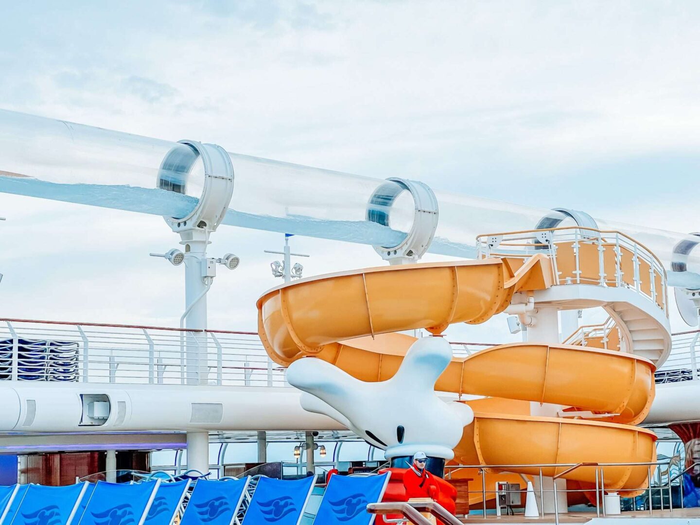 Disney Cruise Ship Waterslide and AquaMouse Ride