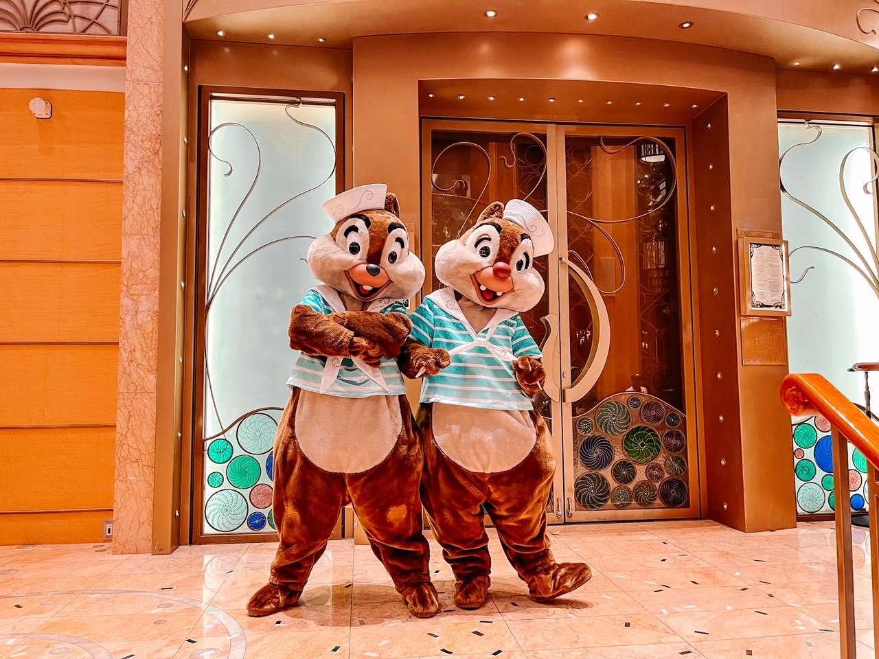 Chip and Dale Shimmering Seas disney cruise