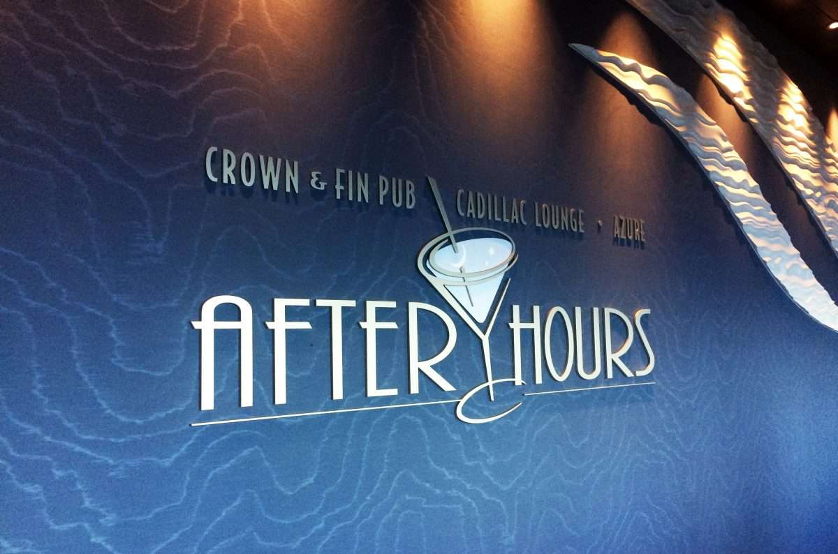 After Hours Disney Cruise Lounges on Disney wonder