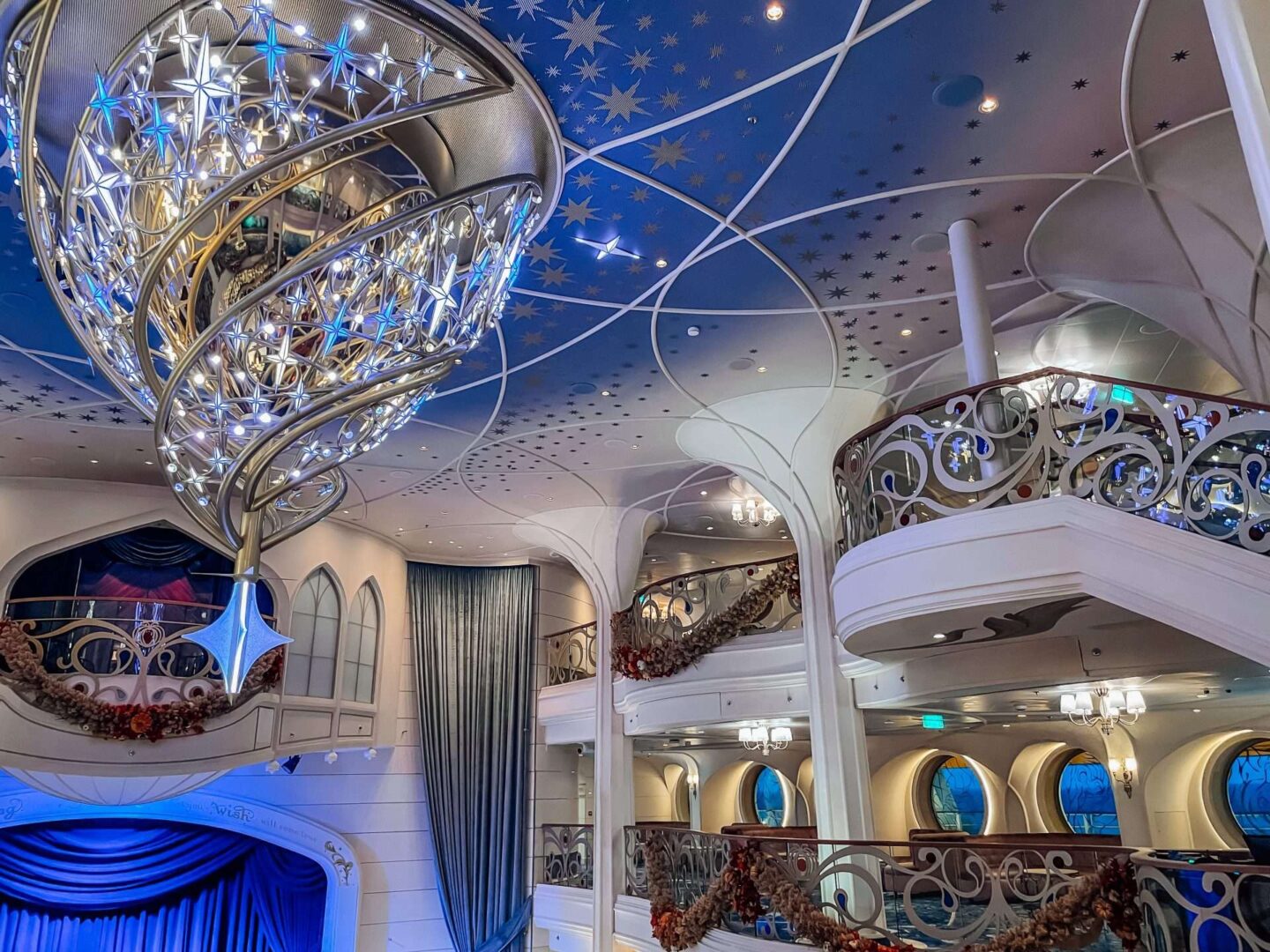 Disney Wish Chandelier Ceiling Light Show