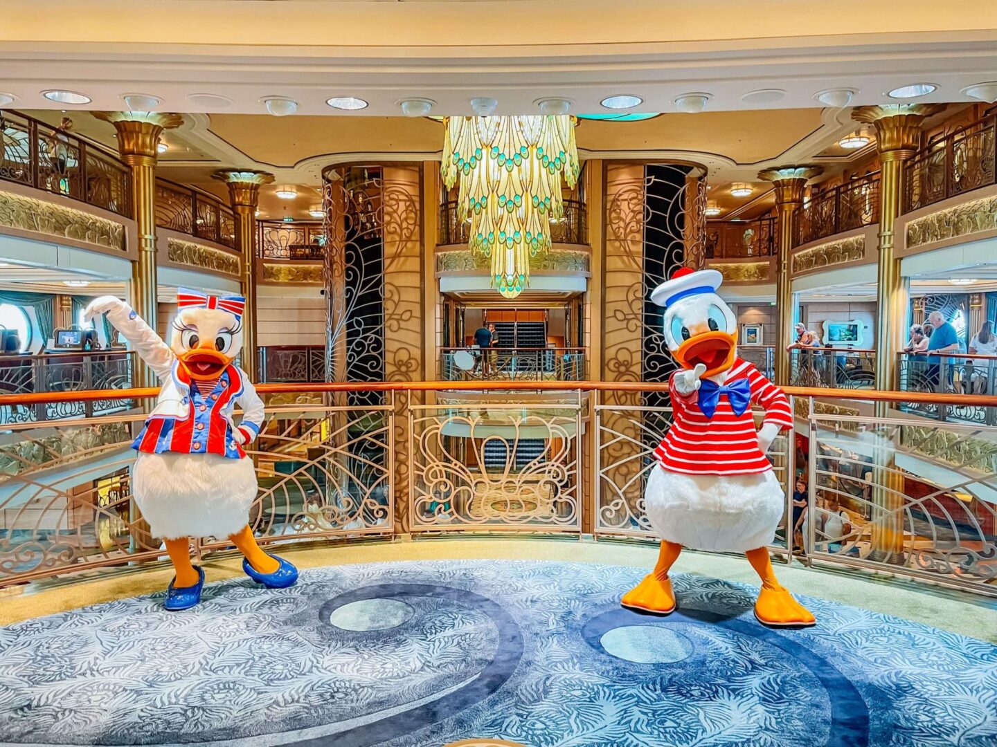 Donald and Daisy Duck on the Disney Fantasy