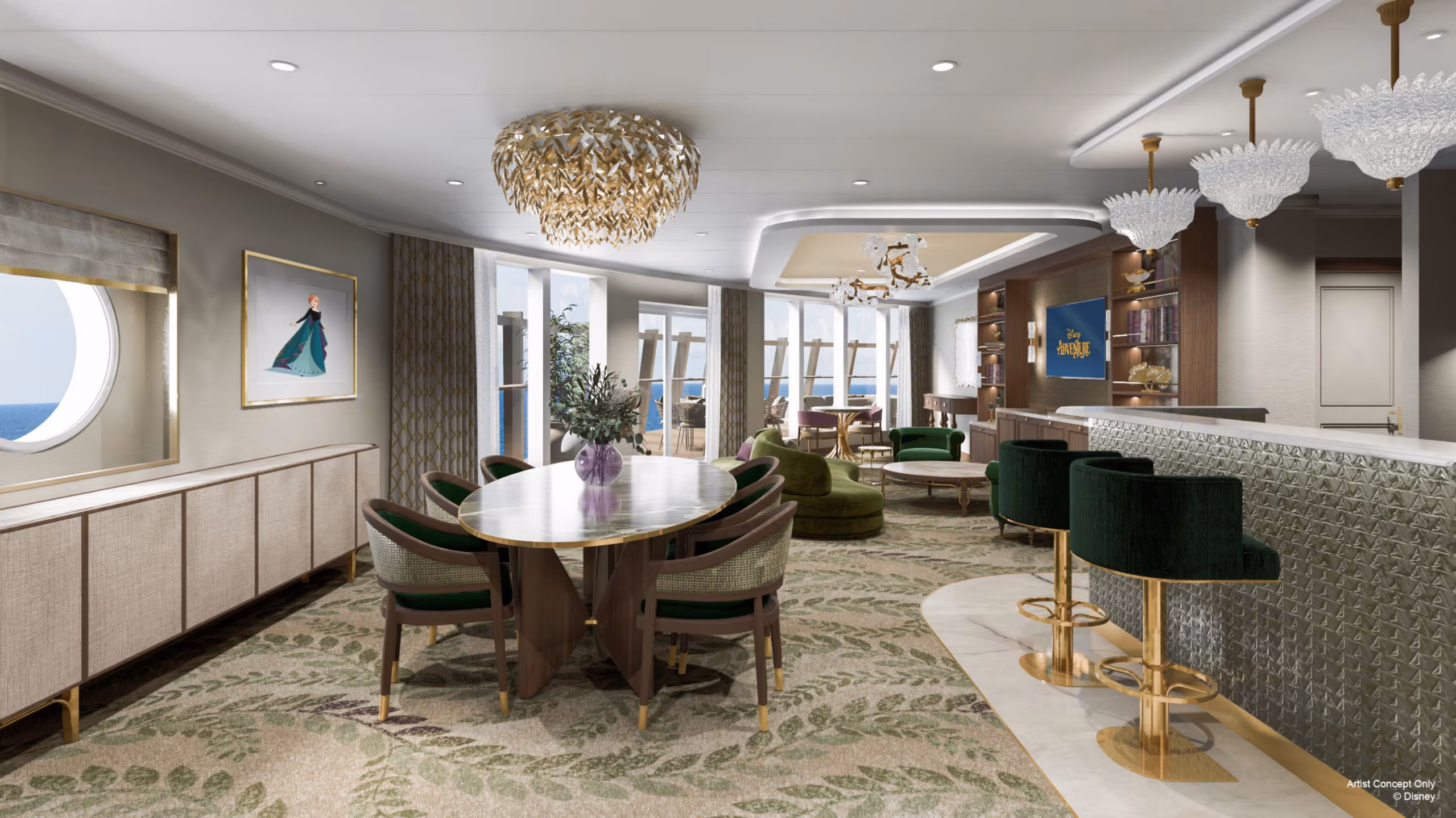 Disney Adventure Anna Suite Living Areas