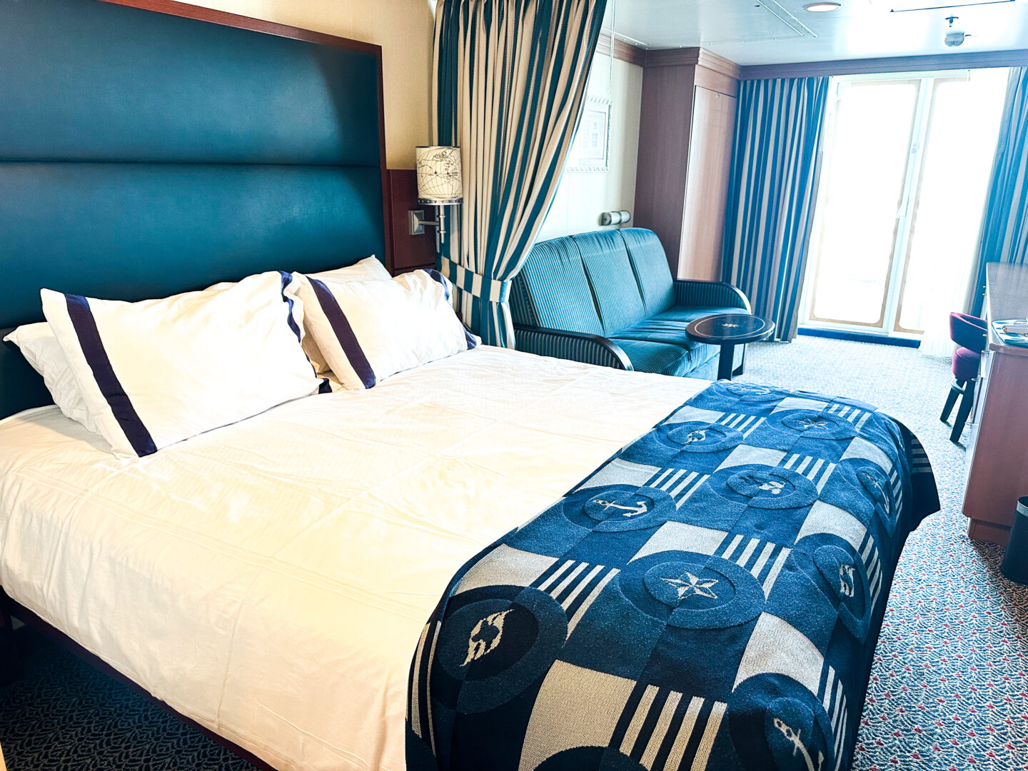 Disney Fantasy 8094. Disney Cruise Line Deluxe Family Oceanview with verandah cabin. 