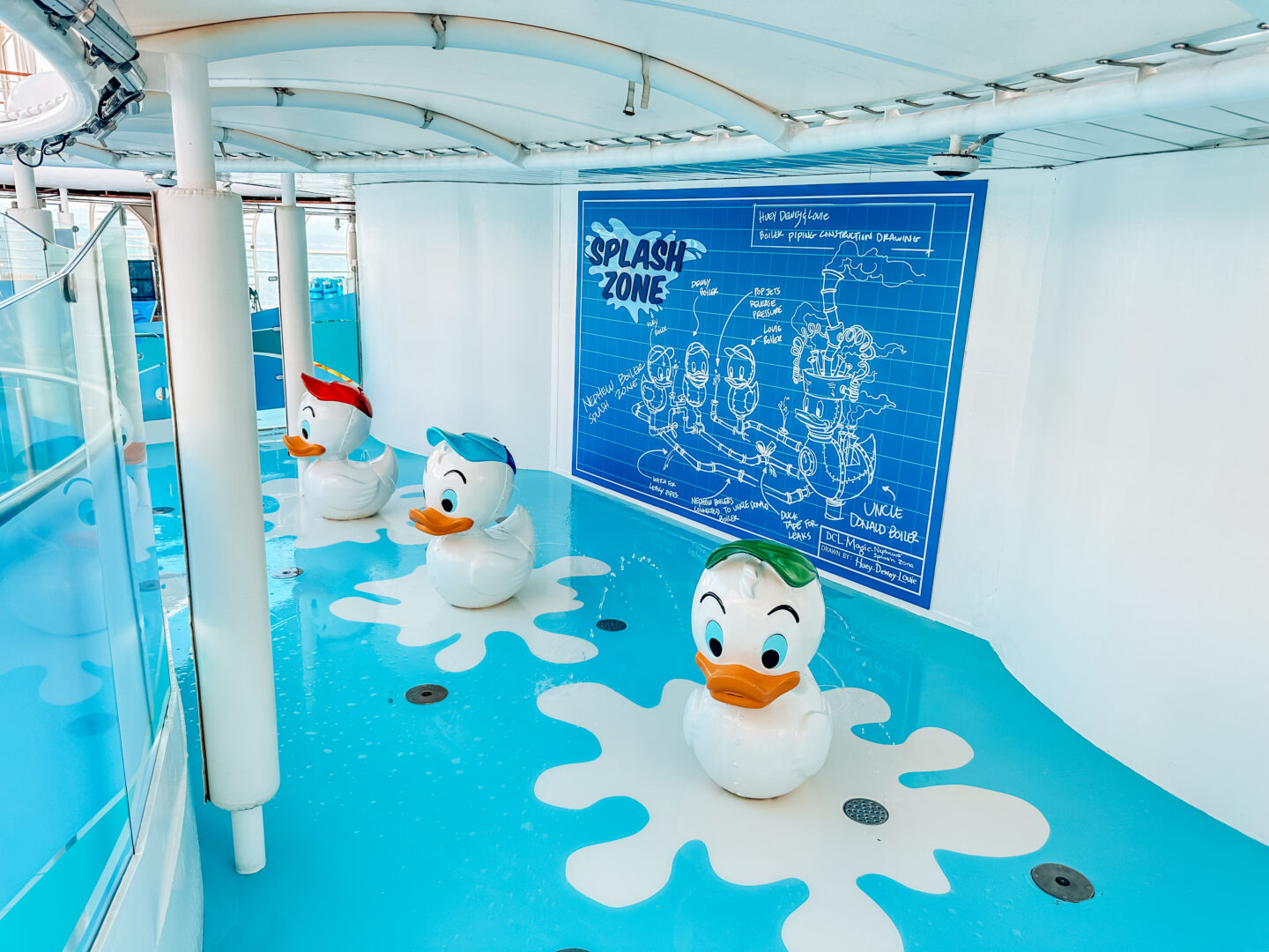 Nephews Splash Zone on the Disney Magic. Splash area on Disney Magic.