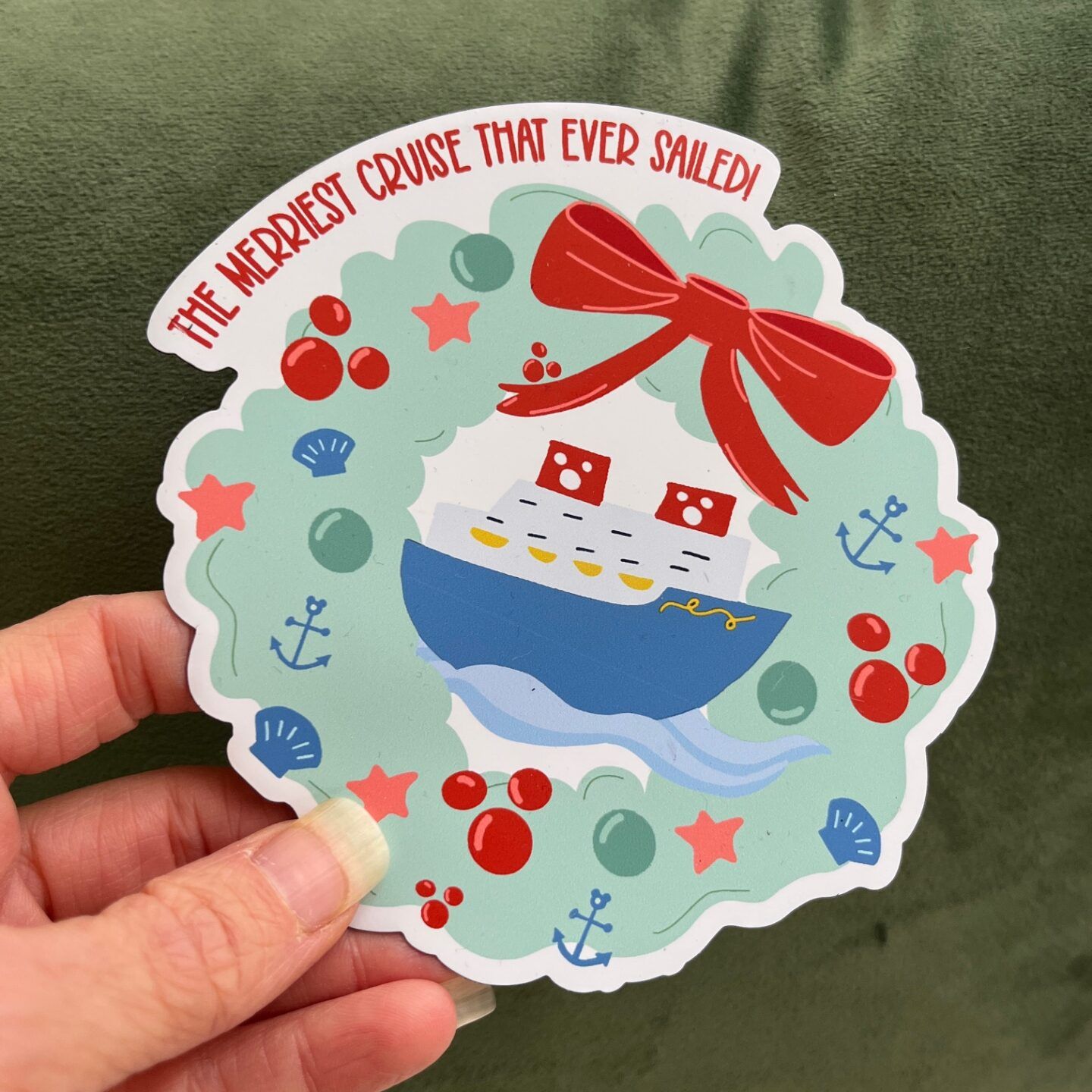 Disney Very Merrytime Cruise Christmas Magnet