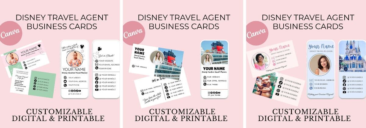 Disney Cruise Travel Agent Business CArds