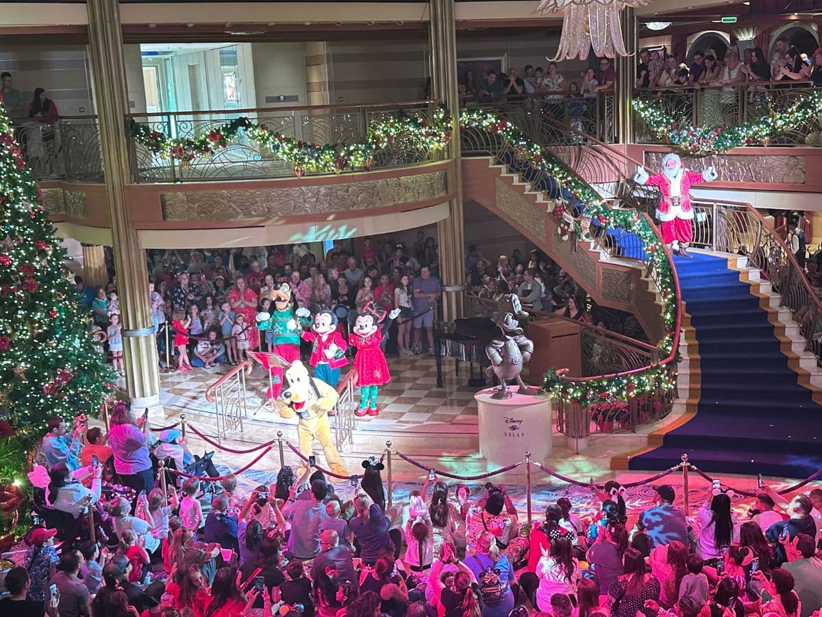 Disney Cruise Christmas Tree Lighting